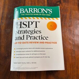 Barron's HSPT Strategies and Practice Test Prep Book 2023 Sandra Smith Martin